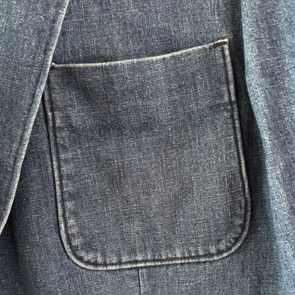 J. Crew Blue Denim Blazer - Picture 3 of 9